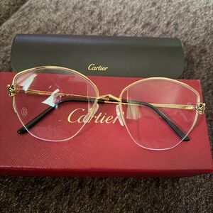 Cartier Gold Frame Glasses